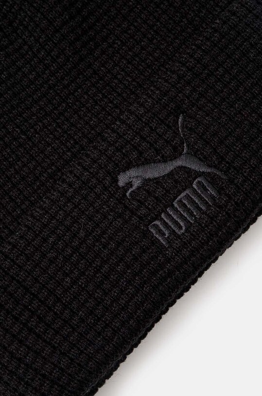 Puma czapka Classics Mid Fit Beanie 025677 czarny AW24