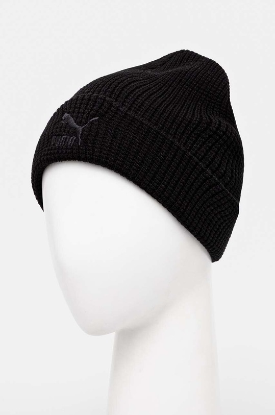 Doplňky Čepice Puma Classics Mid Fit Beanie 025677 černá