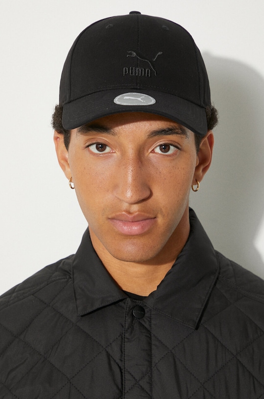 Хлопковая кепка Puma Classics BB Cap 025678 чёрный
