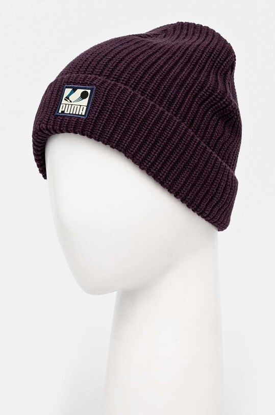 Kiegészítők Puma pamut sapka Classics Graphic Short Beanie 025680 lila