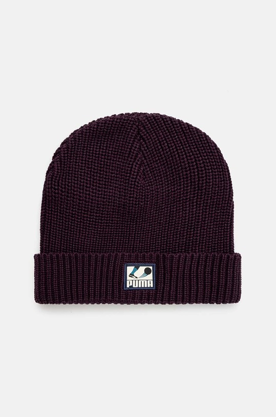 Puma cotton beanie Classics Graphic Short Beanie cotton maroon 025680