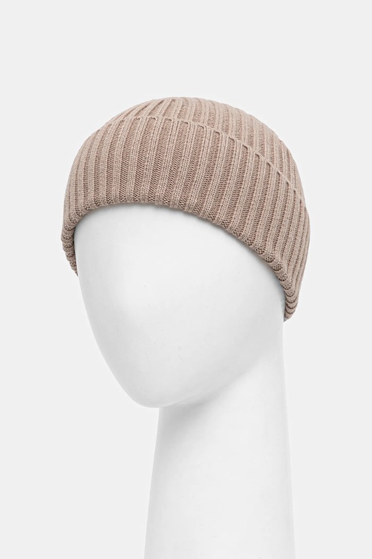 Sisley czapka z domieszką wełny 132HSA00B beżowy AW25