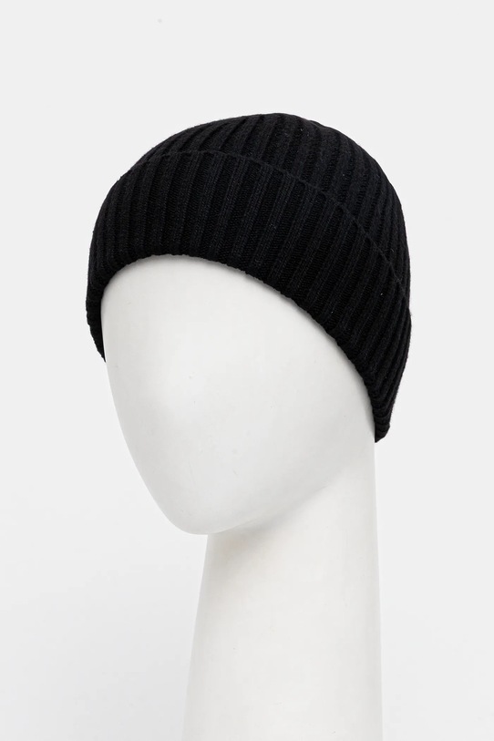 Sisley czapka z domieszką wełny 132HSA00B czarny AW25