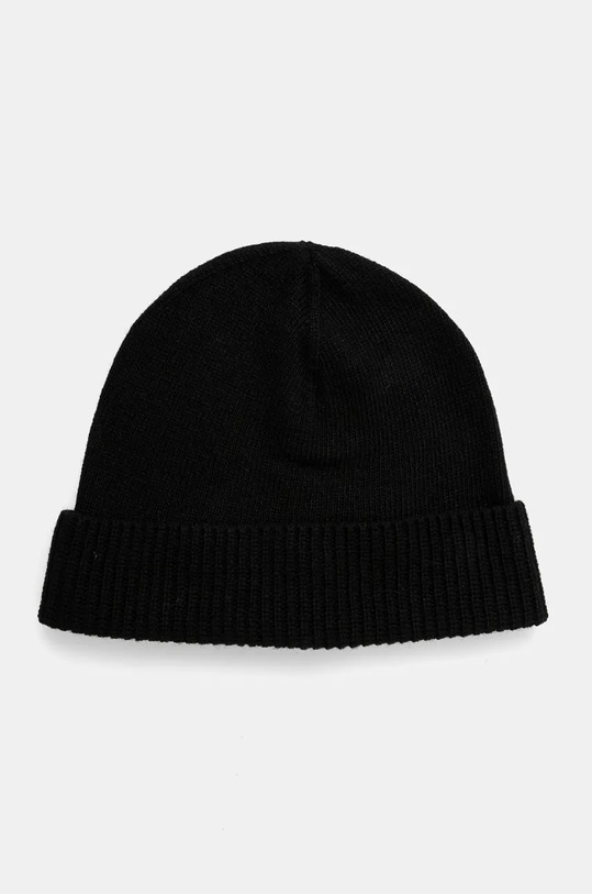 Sisley czapka z dodatkiem wełny z domieszką wełny czarny 122HM0502