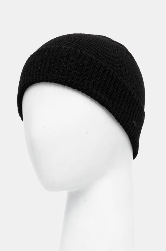 Akcesoria Sisley czapka z dodatkiem wełny 122HM0502 czarny
