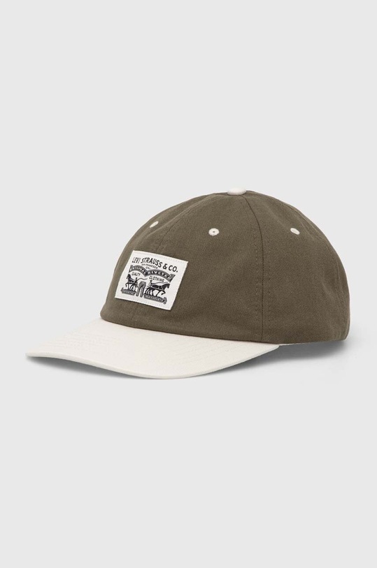Levi's șapcă de baseball din bumbac bumbac verde 000A9.0002
