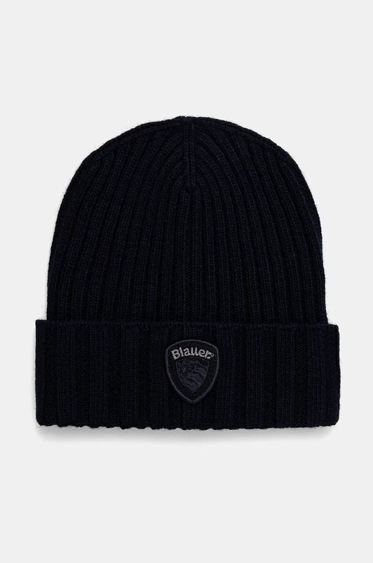 Blauer caciula din amestec de lana imprimeu bleumarin 24WBLUA05464