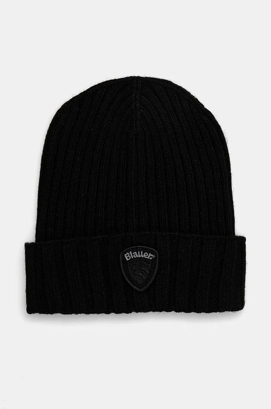 Blauer caciula din amestec de lana imprimeu negru 24WBLUA05464