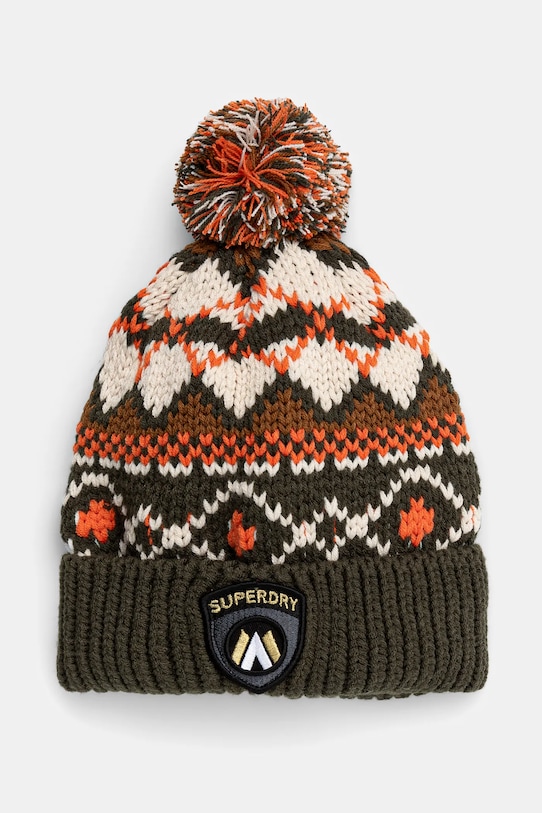 Superdry caciula cu modele verde Y9010190A.B2E