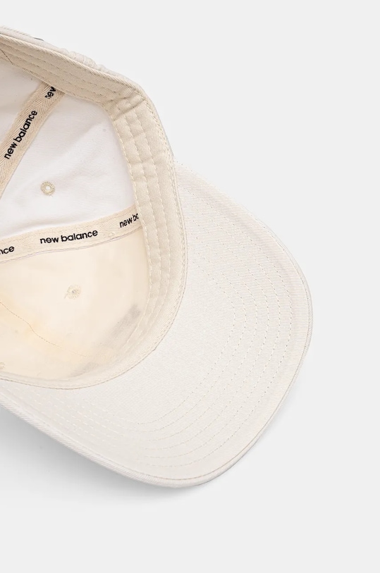 Bavlněná baseballová čepice New Balance béžová LAH43014LIN