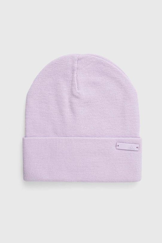 Čiapka adidas hrubá fialová IY7827