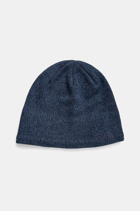 Čepice z vlněné směsi The North Face Jim Beanie s příměsí vlny námořnická modř NF0A8CQ2HKW1