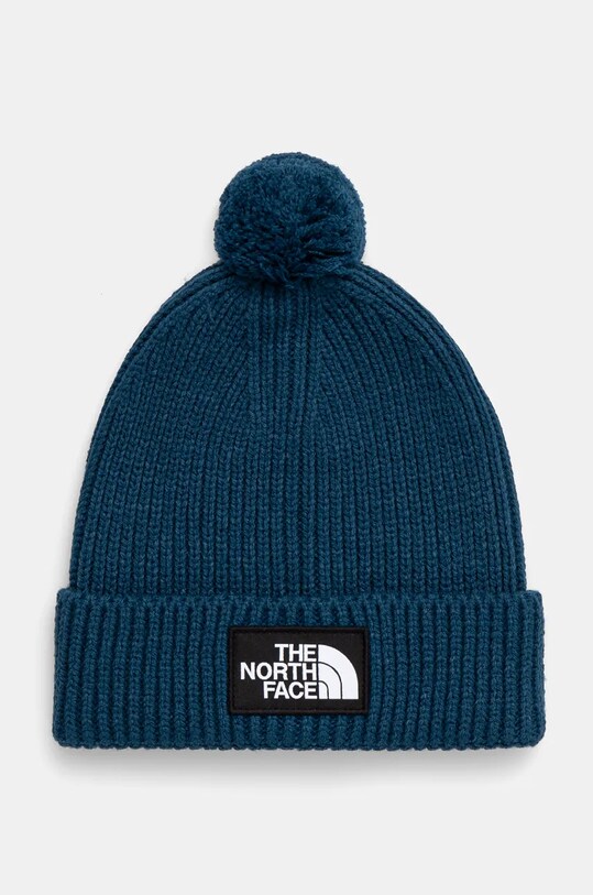 The North Face czapka TNF Logo Box Pom Beanie aplikacja turkusowy NF0A3FN31NO1