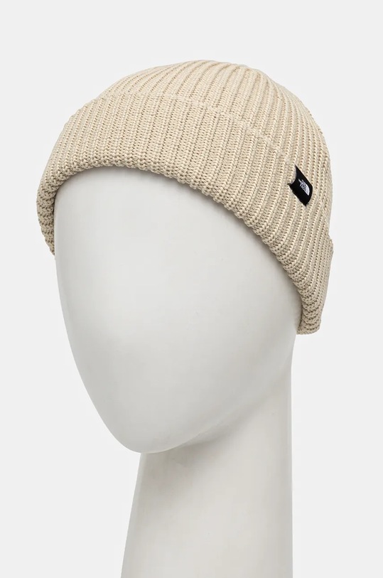 The North Face czapka TNF Fisherman Beanie NF0A55JG3X41 beżowy AW24