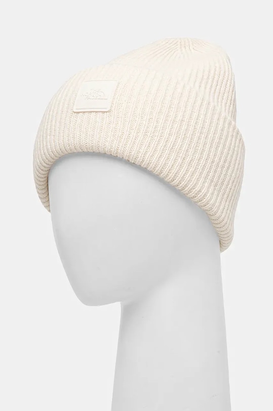 The North Face czapka wełniana Urban Patch Beanie NF0A7WJGQLI1 beżowy AW24