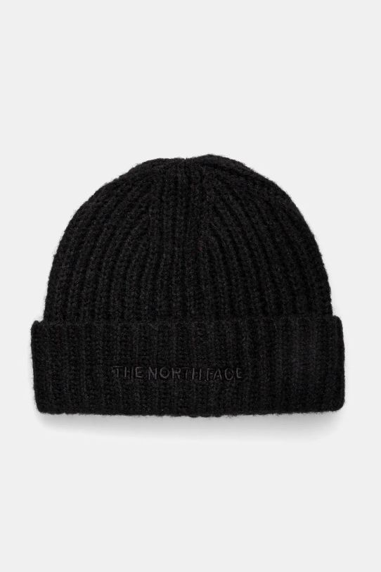 Kapa s dodatkom vune The North Face Fohair Cabin Beanie s dodatkom vune crna NF0A887TJK31