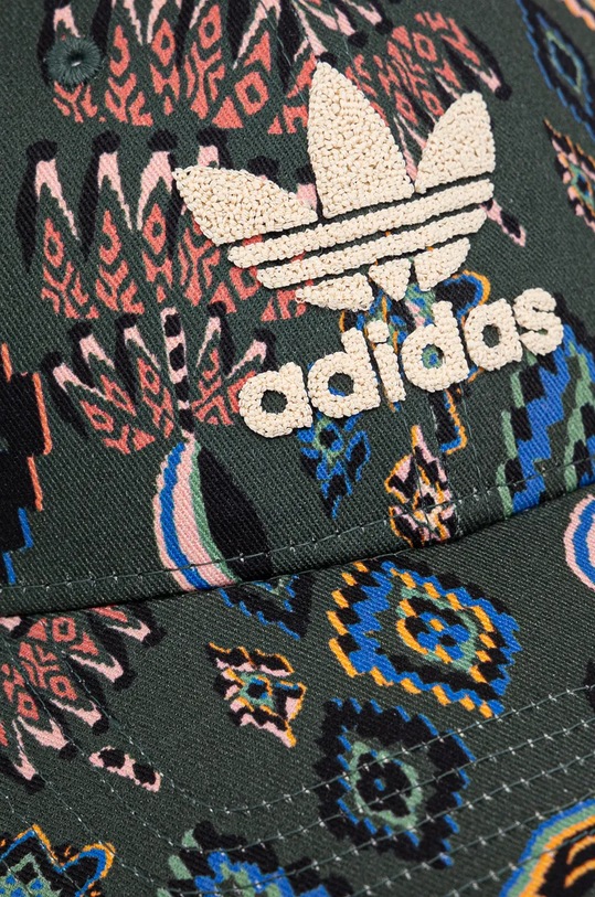 Pamučna kapa sa šiltom adidas Originals X Farm Rio IX5236 zelena AW24