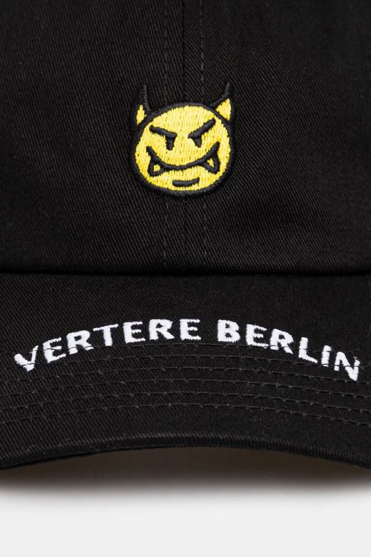 Vertere Berlin șapcă de baseball din bumbac VER.C48 negru AW24