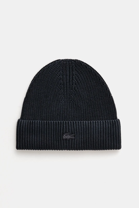 Bavlnená čiapka Lacoste bavlna čierna RB3152