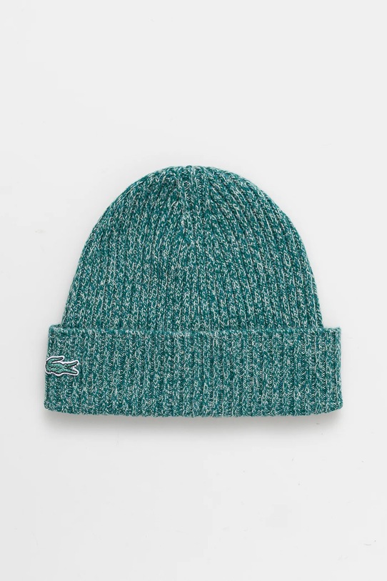 Lacoste czapka wełniana wełna zielony RB4737