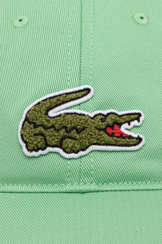 Lacoste czapka z daszkiem zielony RK3186