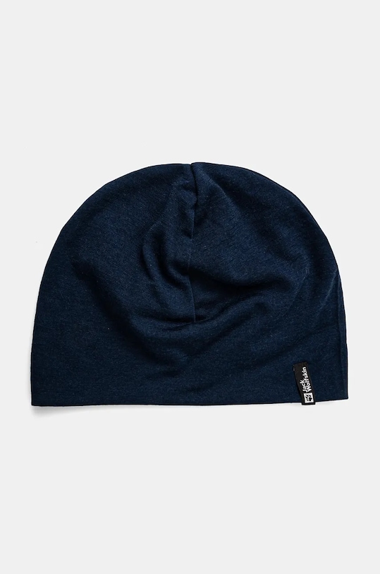 Jack Wolfskin czapka wełna granatowy A60110