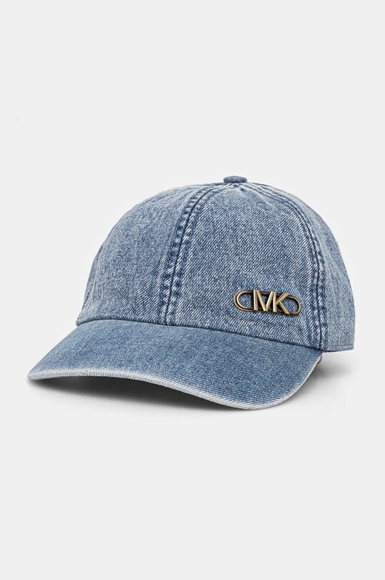 Michael Kors șapcă de baseball din denim bumbac albastru UF4004DFAU
