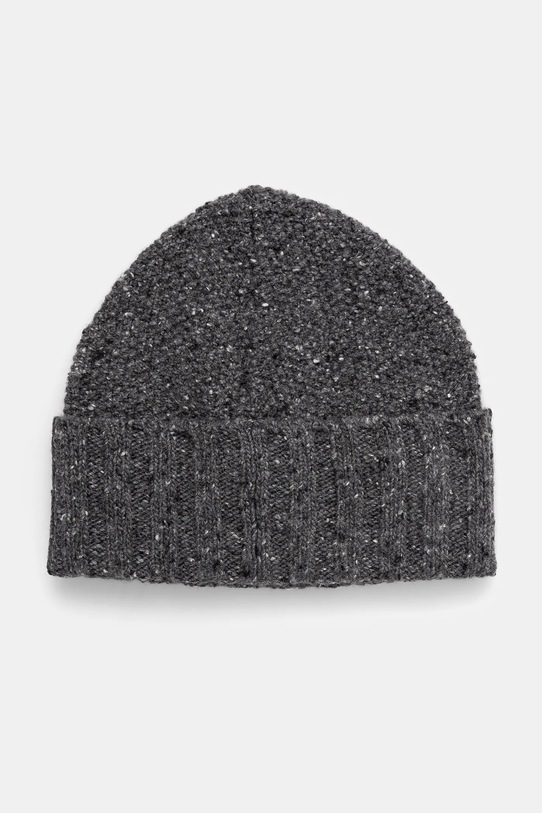 Vlněná čepice Sisley směs šedá 1037SA00C