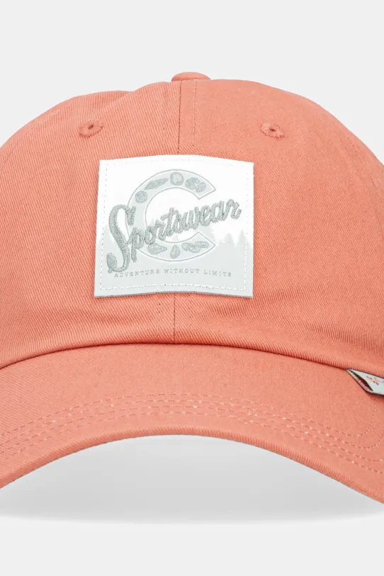 Columbia czapka z daszkiem bawełniana Provisions Ball Cap 2096351 pomarańczowy SS25