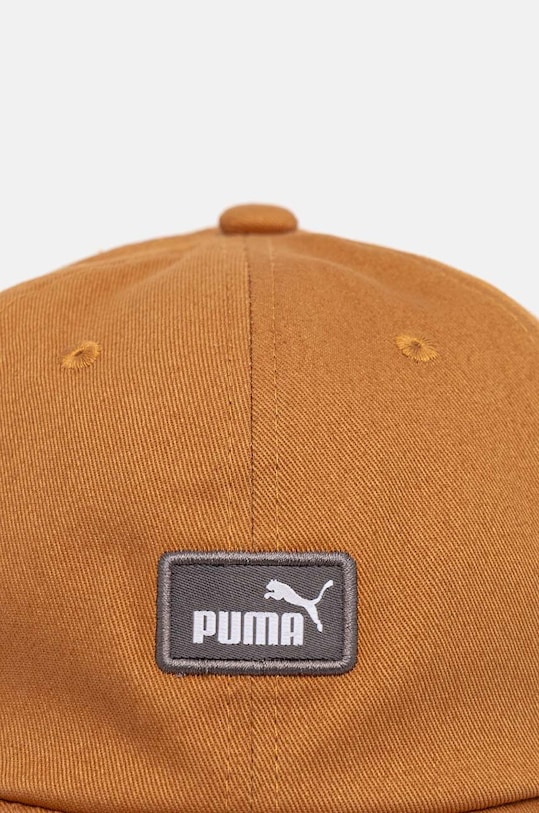 Puma șapcă de baseball din bumbac 23669. maro AW24