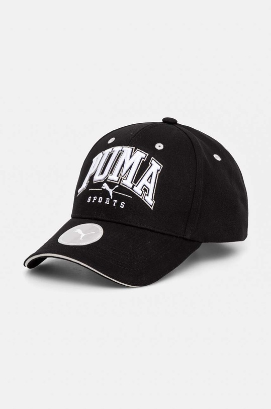 Puma berretto da baseball in cotone cotone nero 25475