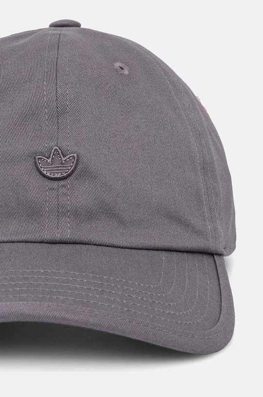 Памучна шапка с козирка adidas Originals IX7333 виолетов AW24