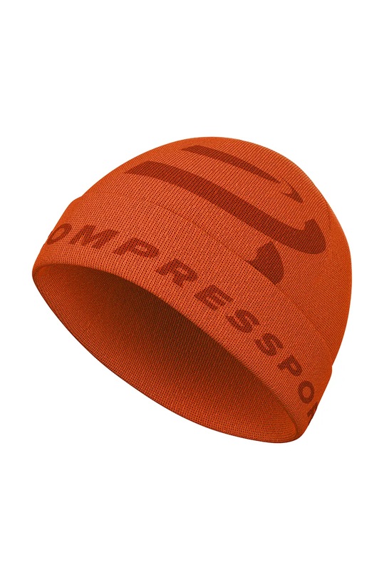 Шапка Compressport Casual средно дебел оранжев CU00087B