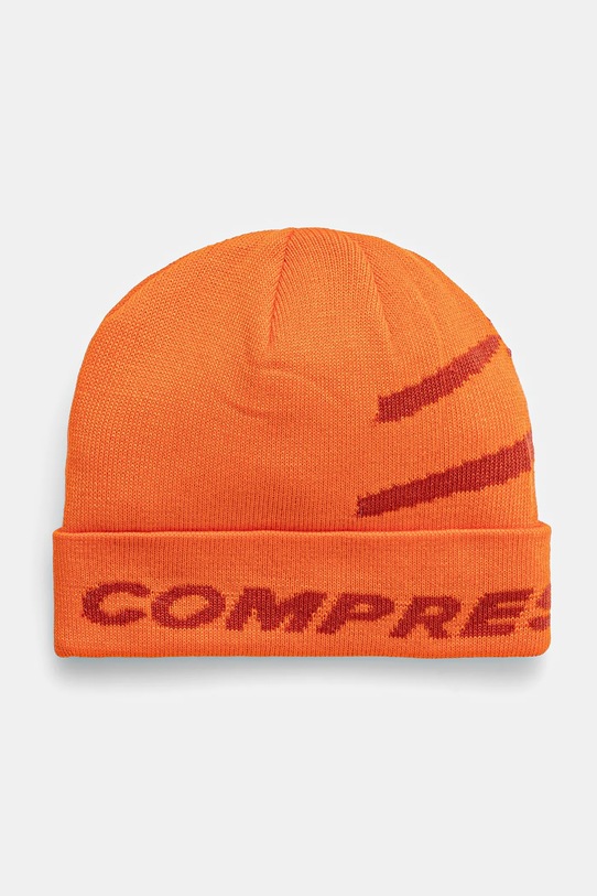 Шапка Compressport Casual CU00087B оранжев AW24