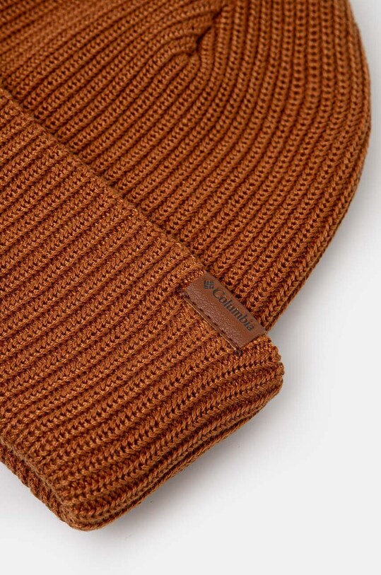 Columbia czapka Portside Fisherman Beanie 2092611 brązowy AW24