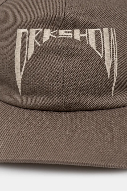 Rick Owens cotton baseball cap Baseball Cap DA02D2478.DOEM10 gray AW24