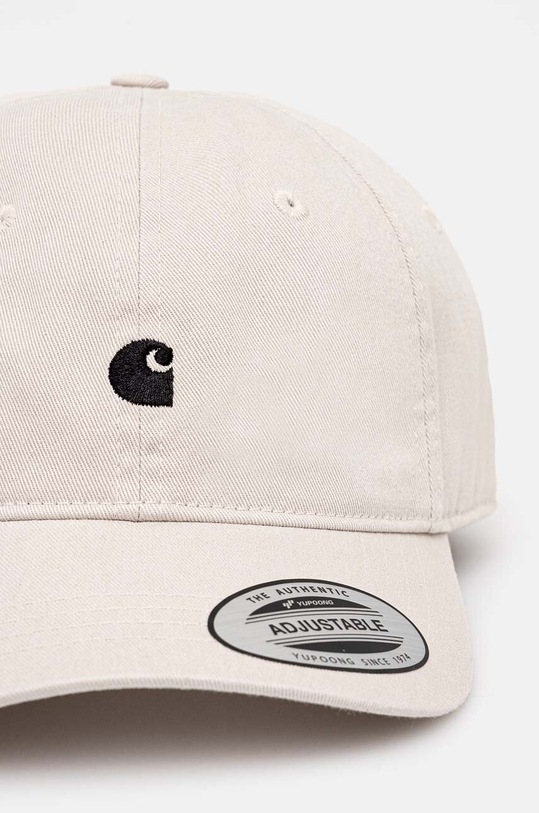 Bavlněná baseballová čepice Carhartt WIP Madison Logo Cap I023750.2DUXX béžová AW24