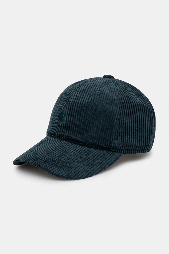 Carhartt WIP corduroy baseball cap Harlem Cap cotton turquoise I026890.05BXX