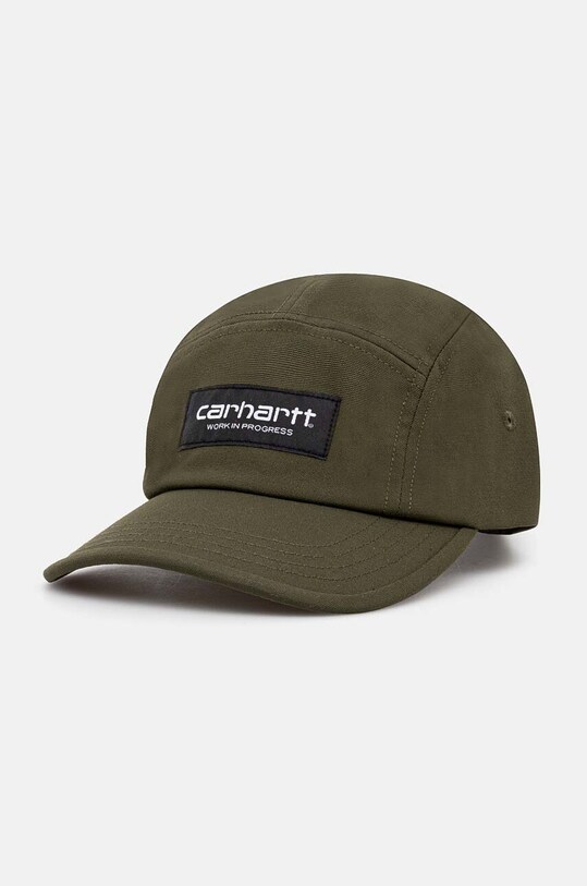 Carhartt WIP baseball cap Kayton Cap plain green I033796.666XX