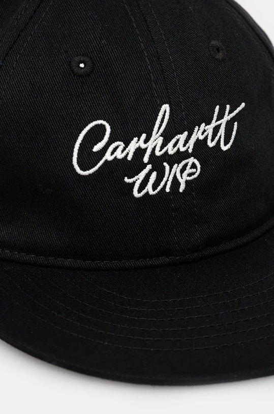 Carhartt WIP cotton baseball cap Signature Cap I034036.K02XX black AW24
