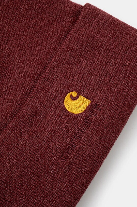 Шапка Carhartt WIP American Script Beanie I034235.2BYXX бордо AW24