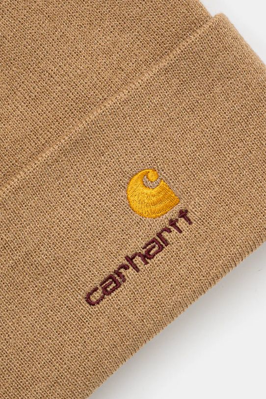 Carhartt WIP berretto American Script Beanie I034235.2FSXX verde AW24