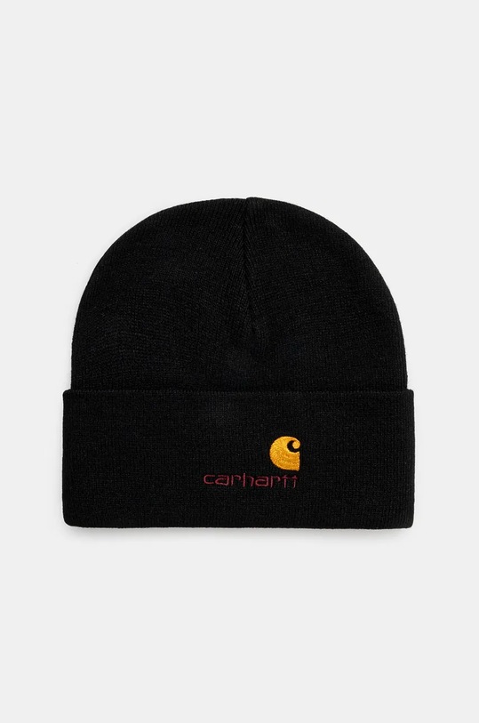 Carhartt WIP beanie American Script Beanie Planet friendly black I034235.89XX