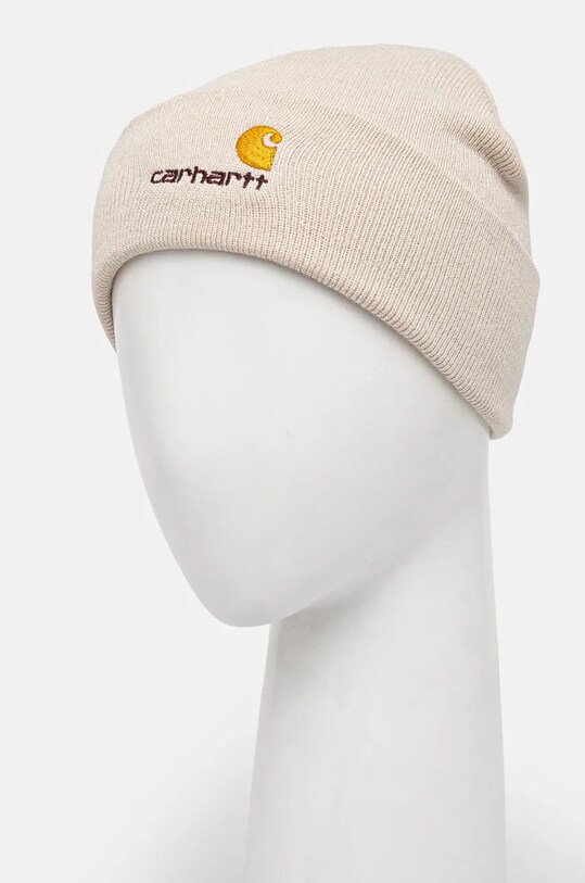 Аксессуары Шапка Carhartt WIP American Script Beanie I034235.MOOXX бежевый