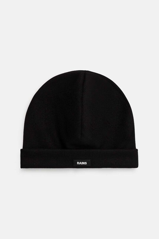 Rains caciula Ribbed Fleece Beanie T1 imprimeu negru 20360.01