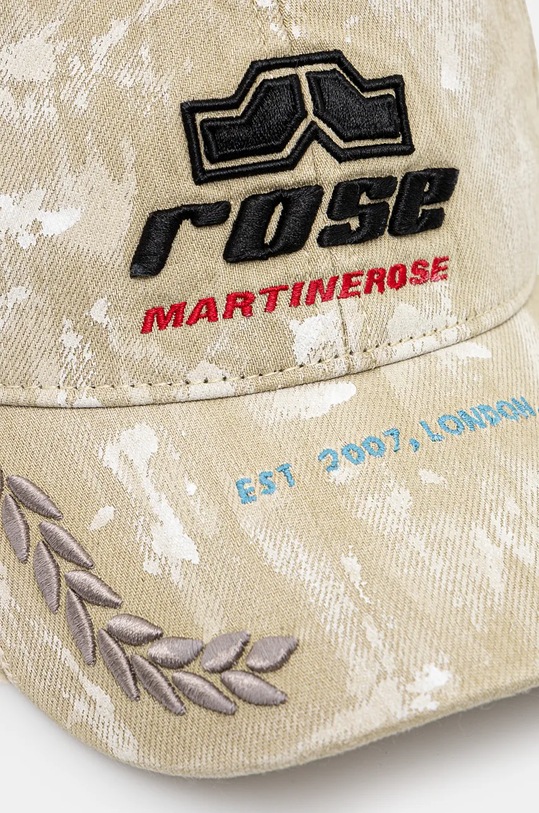 Martine Rose cotton baseball cap Rolled Back Cap 1168WP07707 beige AW24