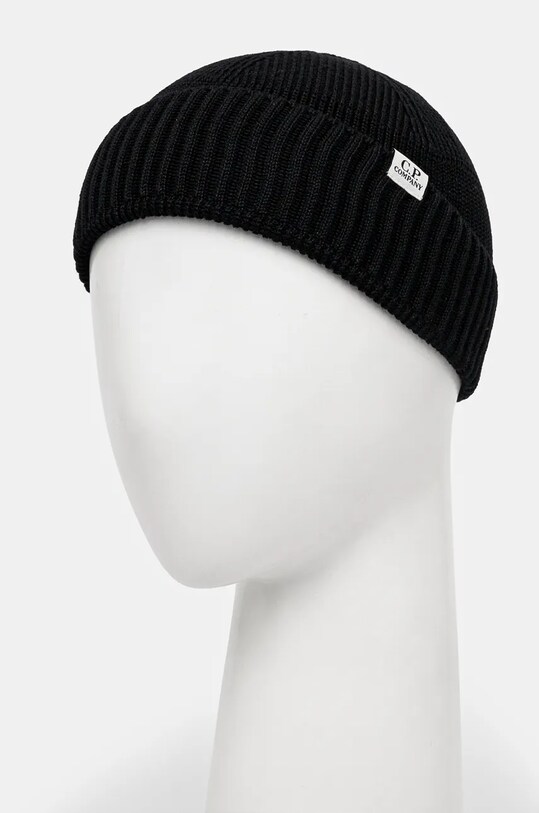 Accessories C.P. Company beanie Knit Cap In Re-Wool 17CMAC293A006595A black