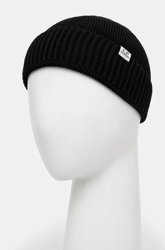 Аксесуари Шапка C.P. Company Knit Cap In Re-Wool 17CMAC293A006595A чорний