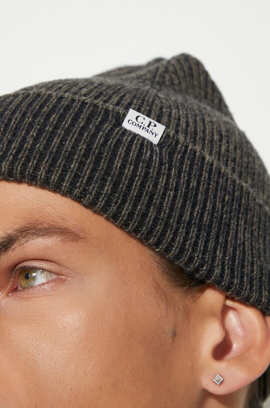C.P. Company wool blend beanie Knit Cap 17CMAC300A006170A beige