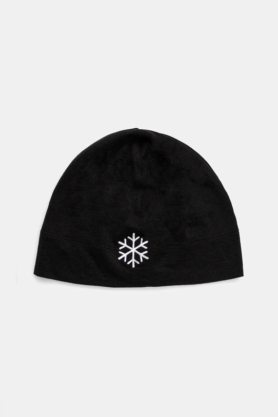 Icebreaker czapka Icebreaker x Protect Our Winters wełna czarny IB0A575P0011